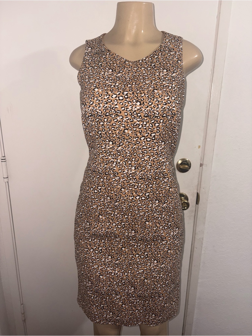 J.Crew Basketweave Sheath Dress in Animal Print Size 4